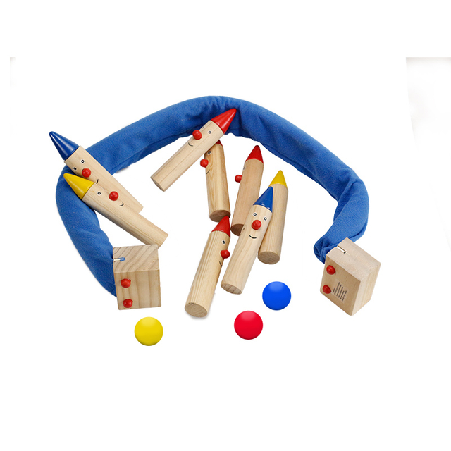 Outdoor Summer Game Colorful Bowling Set for Kids Children And Sports And Entertainment Wood Bowling Game Set