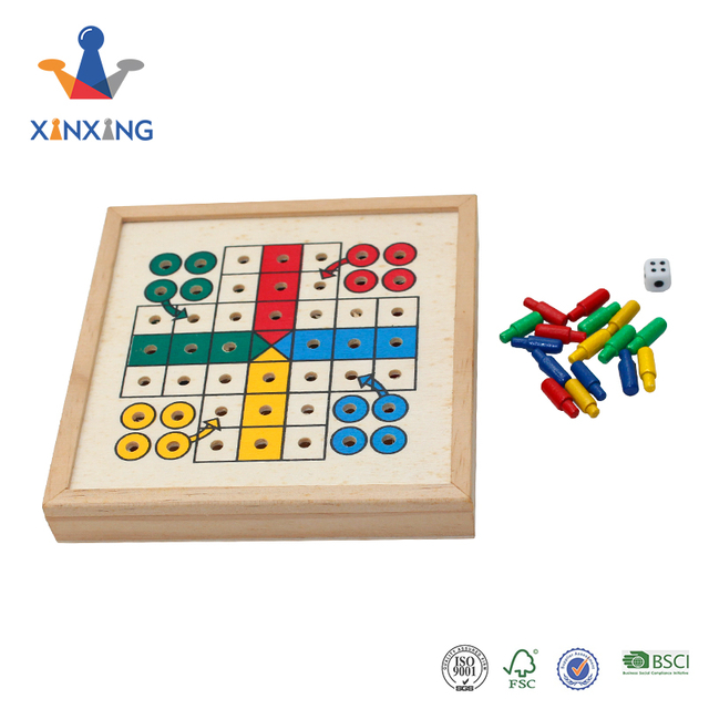 Noble Wooden Chess Set Chess Game Board Set with Storage Slots for All Ages