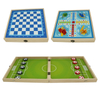 3 in 1 Fast Sling Puck Game / Chess & Ludo Wooden Multi-function Board Game Set for Adults And Kids