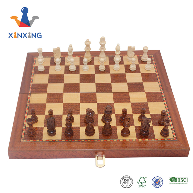 Xinxing Chess Set, Larger 15.6’’×15.6’’Foldable Wooden Chess Set for Kids and Adults, Storage for Piece, Handcraft Travel Chess Set, Prefect Choice for Birthday