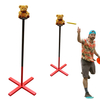 Wooden Yard Games Outdoor Polish Horseshoes Game Set for Backyard and Lawn with wooden Stands Poles and Storage Bag