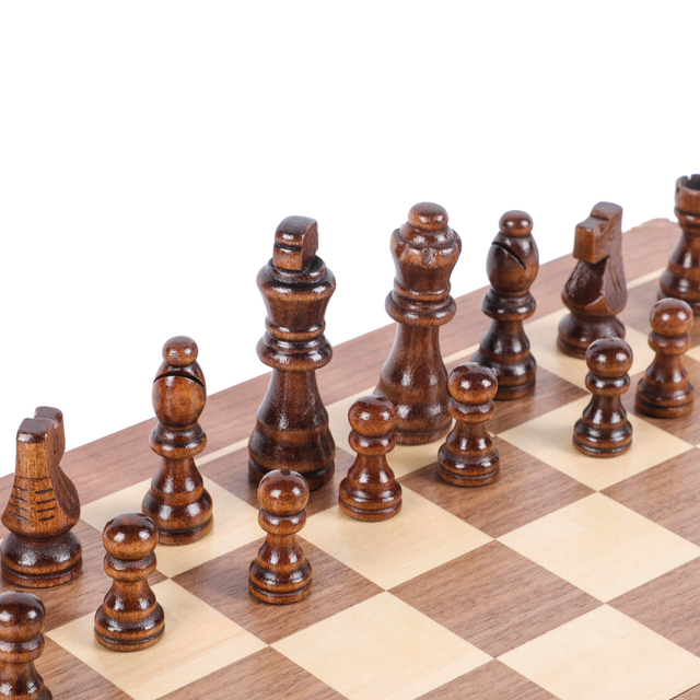  22.5 inches Large Size 53cm Foldable Wooden Chess Set with 9cm King Height Direct from Manufacturer.