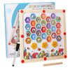 Magnetic Alphabet Maze Board with Whiteboard for Painting and Writing Wooden Matching Letter Game Montessori Toys for Preschool.