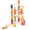 45pcs Building Blocks Educational Wooden Marble Glass Ball Track Stack Set