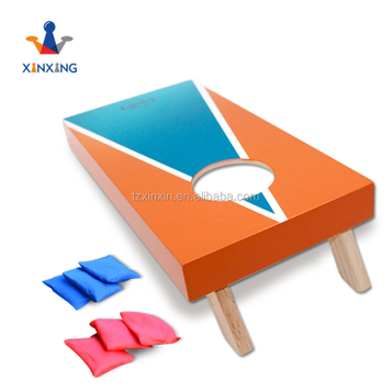  Wooden corn hole bean bag toss game made of MDF or Splint wood outdoor game play in yard games