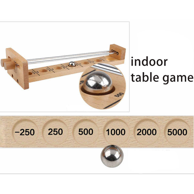 Wooden Balance Table Game Classic Desktop Games Wooden Hockey Ball Table Game