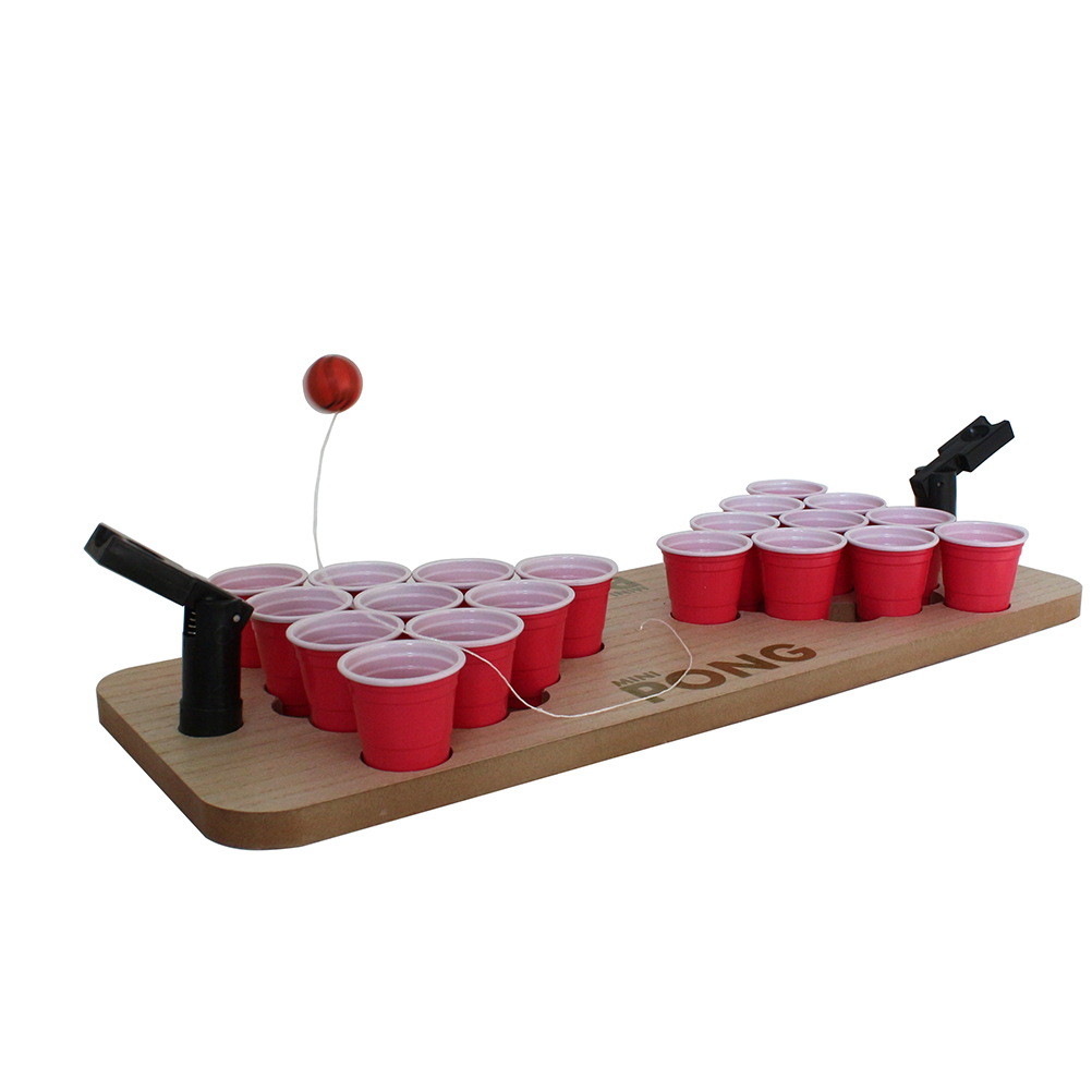 Wood Pool Pong Table Mini Beer Pong Drinking Beer Game Tabletop Beer Pong for Party Family Adults and kids New Arrivals