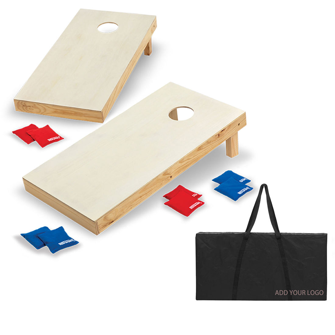 2x3 Solid Wood Premium Cornhole Sets 8 Bean Bag Toss Bags and Cornhole Boards