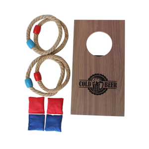 Best Bar Game 2 in 1 Set Mini Ring Toss and Cornhole Table Game for Party and Drinking Throwing games.