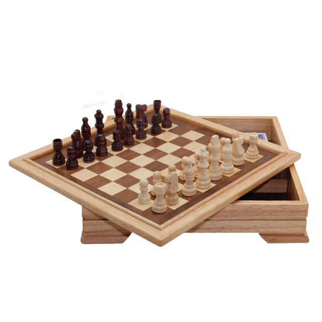 Five In One Chess Game Custom Chess What Have Chess Set ,checkers,backgammon,domino,poker,cribbage And Others