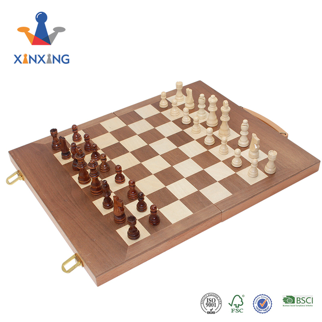 Three In One Internstional Chess Game Chess Set A Collapsible Box with Lifting Yok