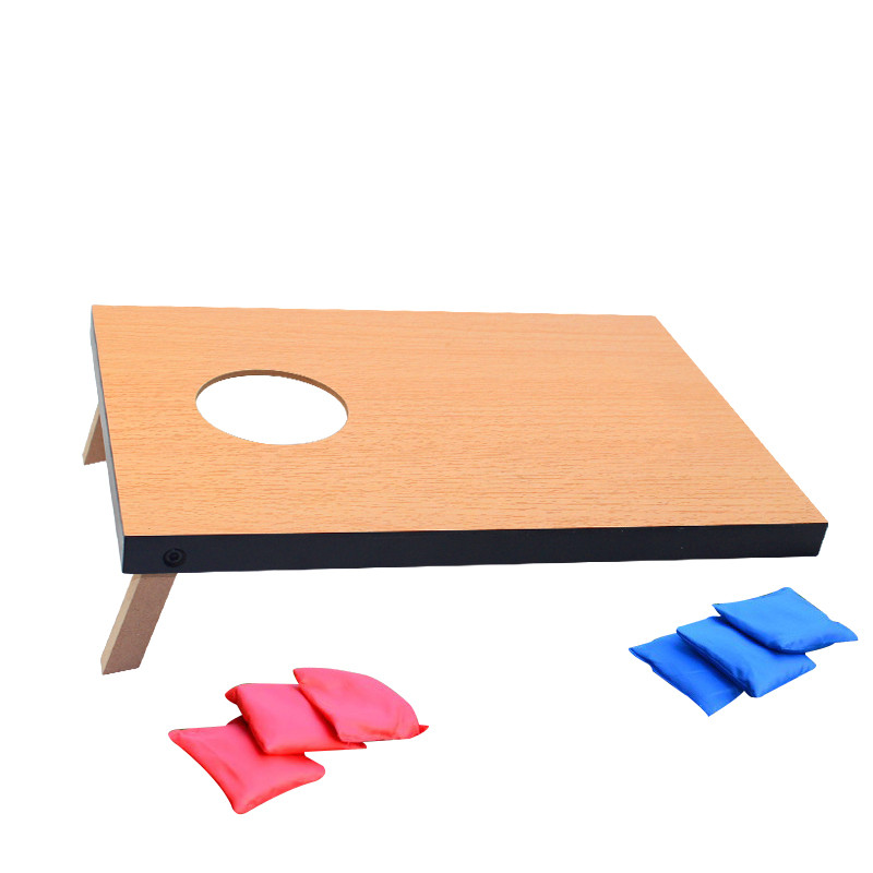 Educational Bean Toss Game Corn Hole Game And Corn Hole Board with Sand Bags And Outdoor Sport Wooden Corn Hole Coast Board Game