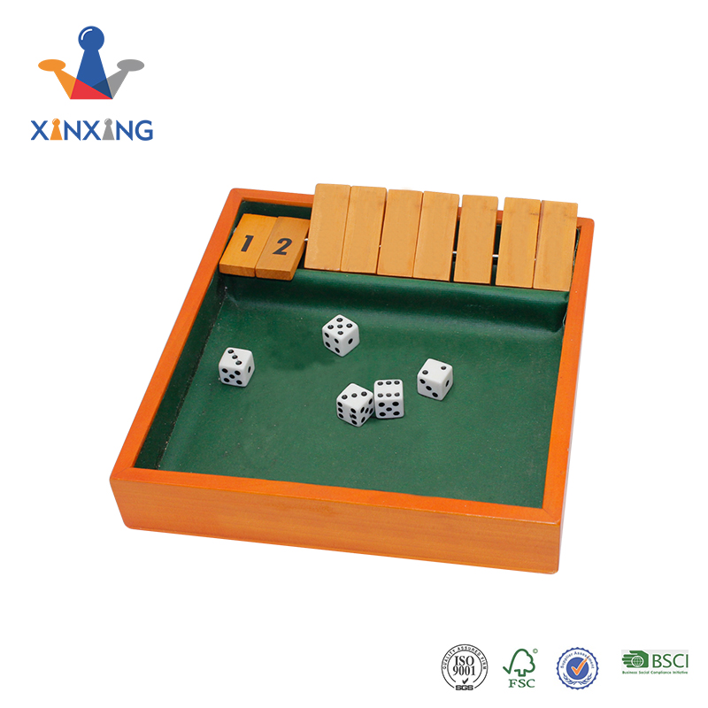2-Player Shut The Box Wooden Board Game