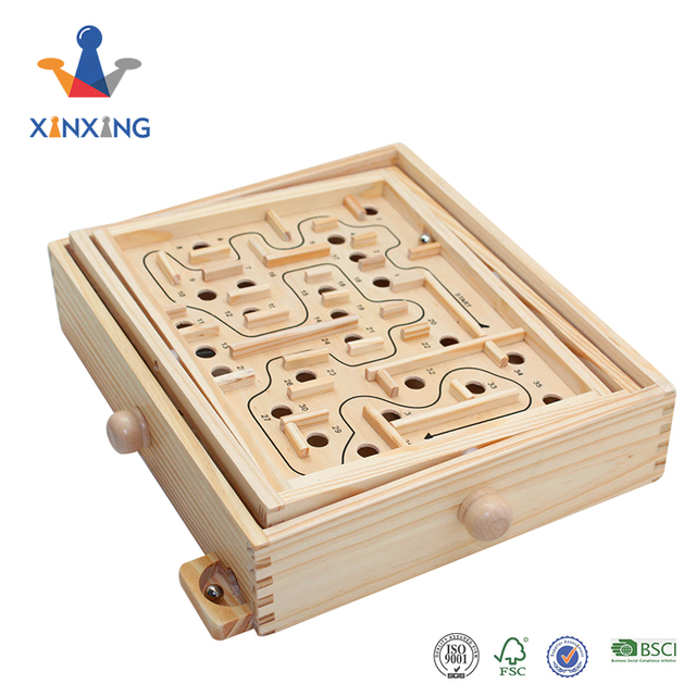 Education wooden game set balance ball game for kids