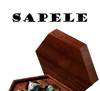 Wooden DND Dice Set Dice Box with Magnetic Lid for Storage 7 Dice Polygonal Sapele Case for D&D