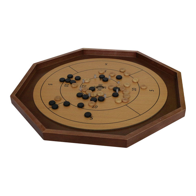 Wooden Carrom Board 26 x 26 Inch Strike and Pocket Game with Cue Sticks