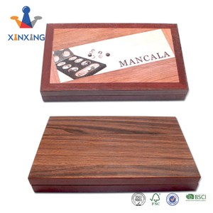 Wood Folding Mancala Board Game - 17.5 Inch Set