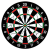 Dart Board Game Set 12" 15" 17" inch Double Sided Usable Dartboard with 6 Steel Tip Darts Excellent Indoor & Outdoor Party Game