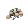 Bocce Set with Carrying Case Set of Soft Wooden Balls Protect Any Surface Kids and Adults Outdoor Portable Lawn Game Set 