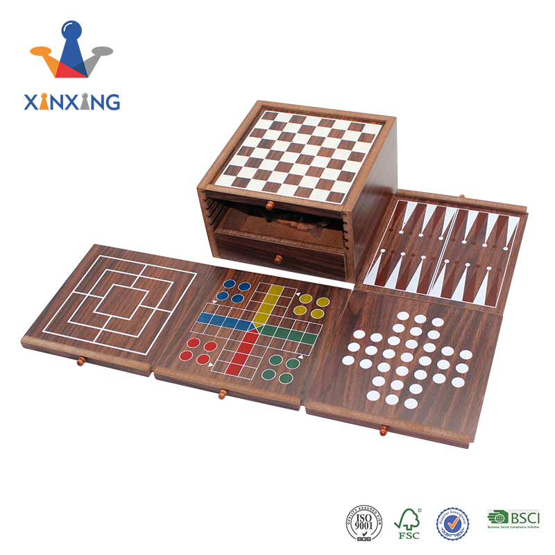 5 in 1 International Chess Set Backgammon,ludo Chess And So on