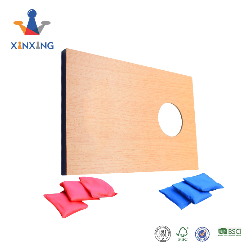 Educational Bean Toss Game Corn Hole Game And Corn Hole Board with Sand Bags And Outdoor Sport Wooden Corn Hole Coast Board Game