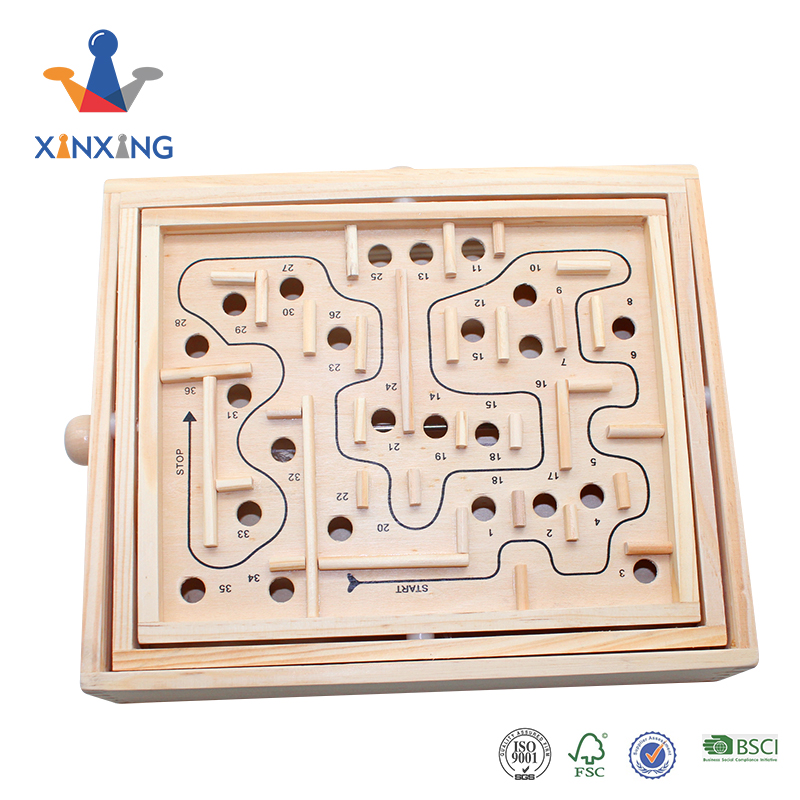 Education wooden game set balance ball game for kids