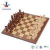 new design Wooden Veneer Foldable Chess board chess game/wood chess set with MDF