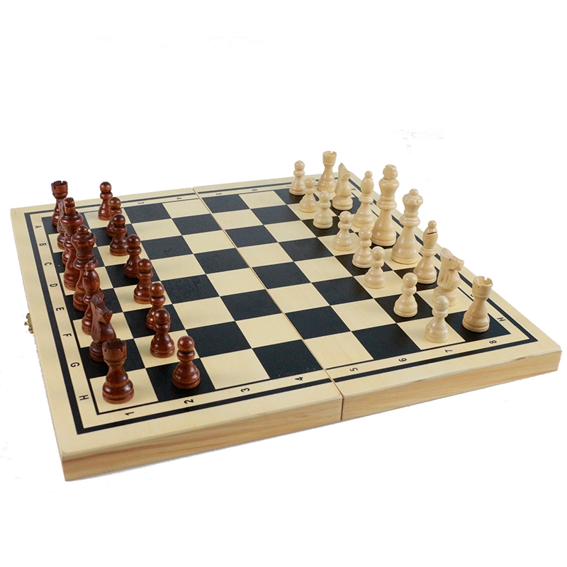 7hand carved chess set