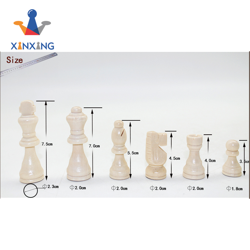 Wooden Board Game Chess Set with Vintage Crafted Pieces for All Ages