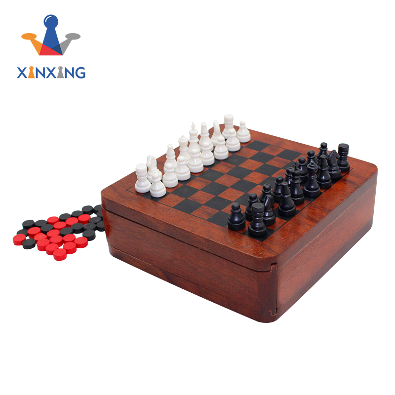 wooden chess sets with storage